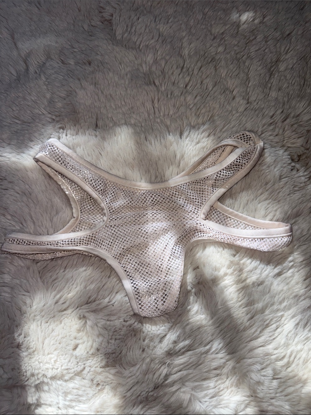 White Mesh Cheeky Shorts Exotic Dancewear or Rave